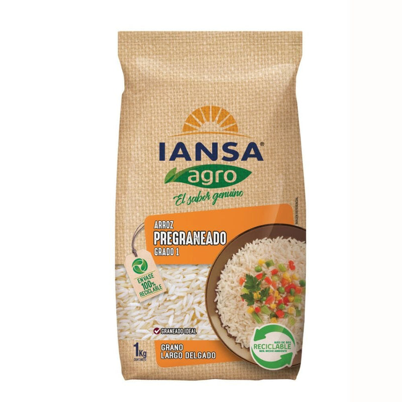 Arroz Pregraneado G1 1 Kg ALIMENTOS IANSA AGRO 