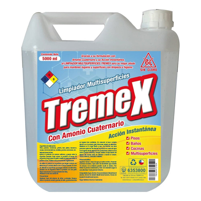 Limpiador Multisuperficie Con Amonio 5 Lt TREMEX 