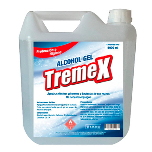 Alcohol Gel Con Valvula 5 Lt TREMEX 