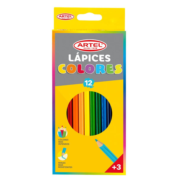 Lápices De Colores 12 Un OFICINA Y LIBRERIA ARTEL 