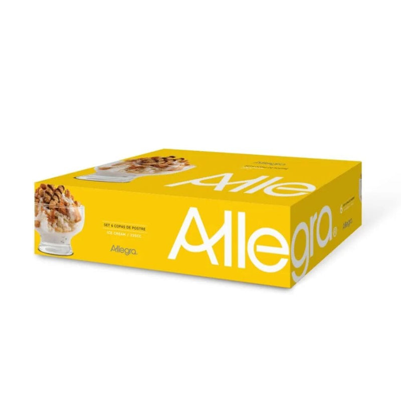 Set 6 Copas Helado HOGAR ALLEGRA 