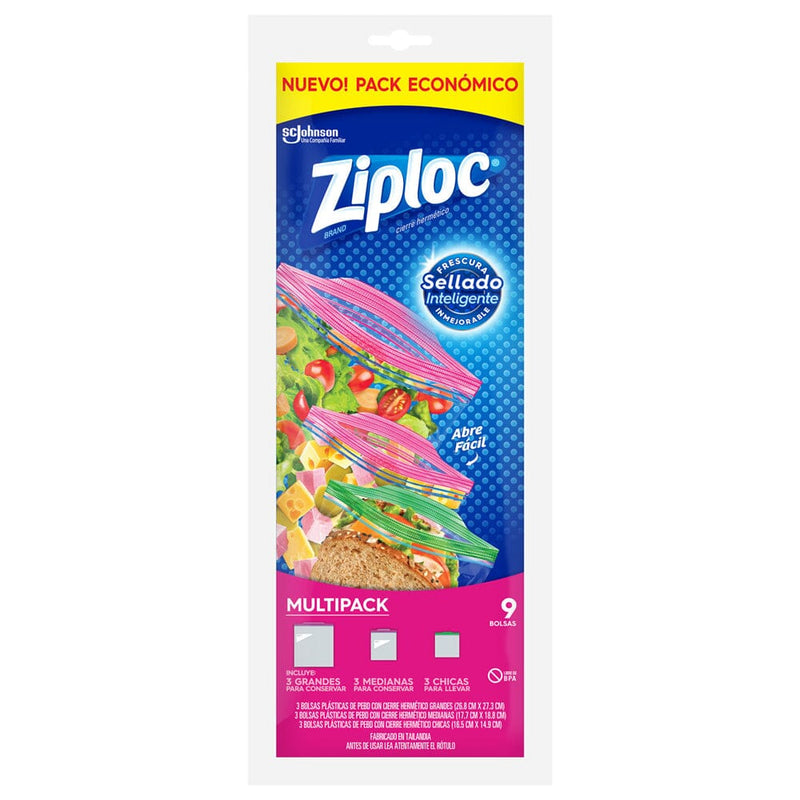 Bolsa Hermética 9 Un Multipack HOGAR ZIPLOC 