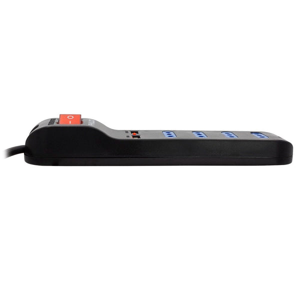 Alargador Múltiple 4+2Usb 1.5 mt Negro Switch TECNOLOGÍA PHILCO 