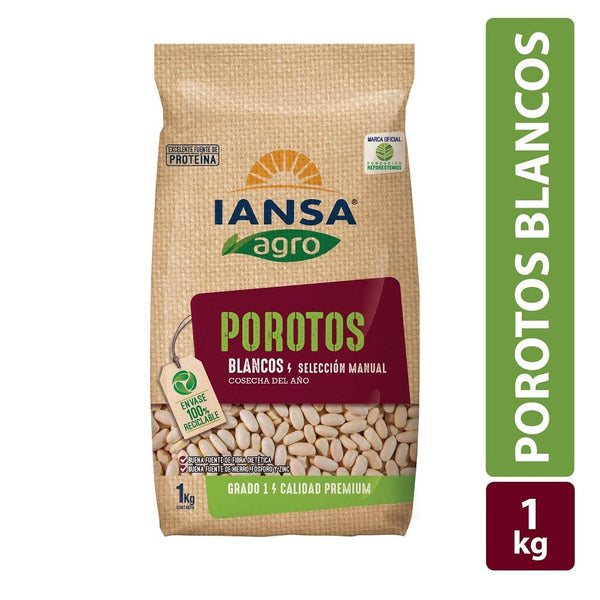 Poroto Blanco 1 Kg ALIMENTOS IANSA AGRO 