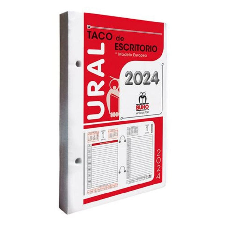 Taco Calendario Año 2024 Ural OFICINA Y LIBRERIA BUHO 