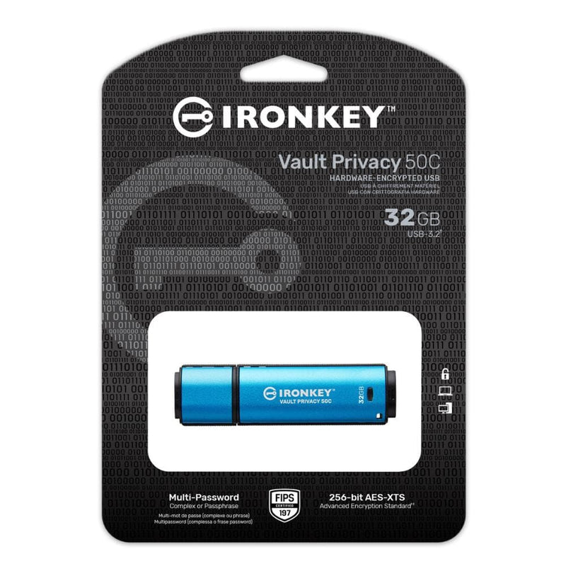 Pendrive Tipo-C Ironkey Vpc50 32Gb TECNOLOGÍA KINGSTON 