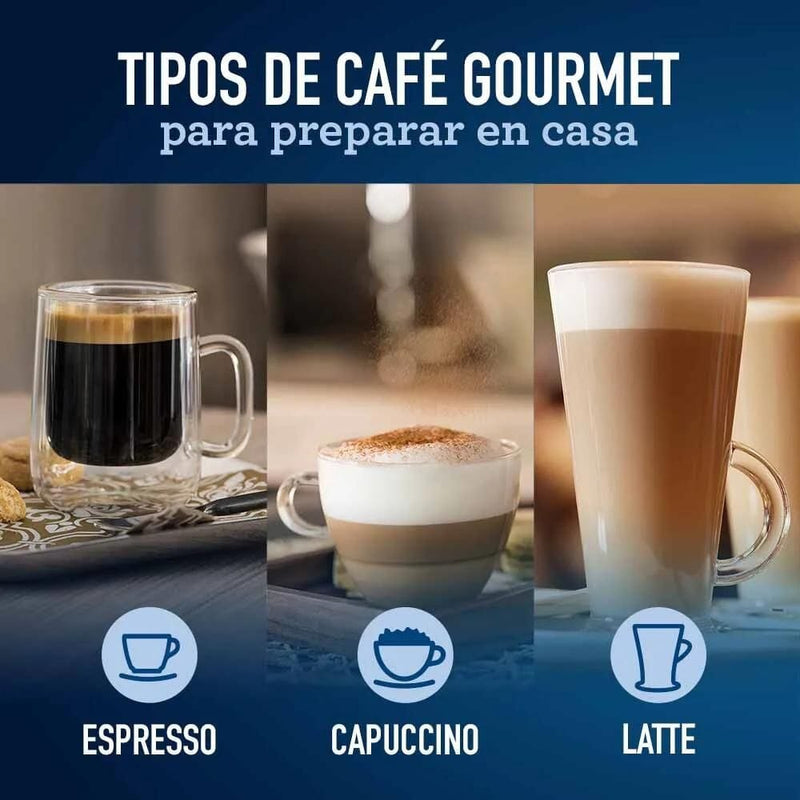 Cafetera Prima Latte Negra HOGAR OSTER 