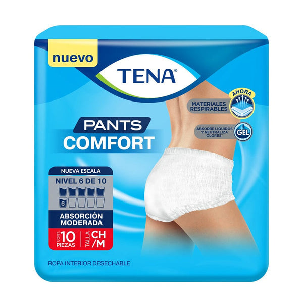 Pañal Pants Comfort Talla M 10 Un CUIDADO PERSONAL Y SALUD TENA 
