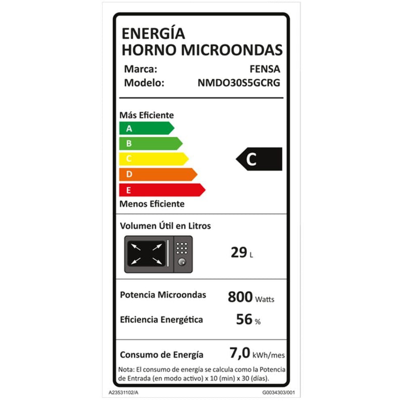 Microondas Digital Nmdo30S5Gcrg HOGAR FENSA 