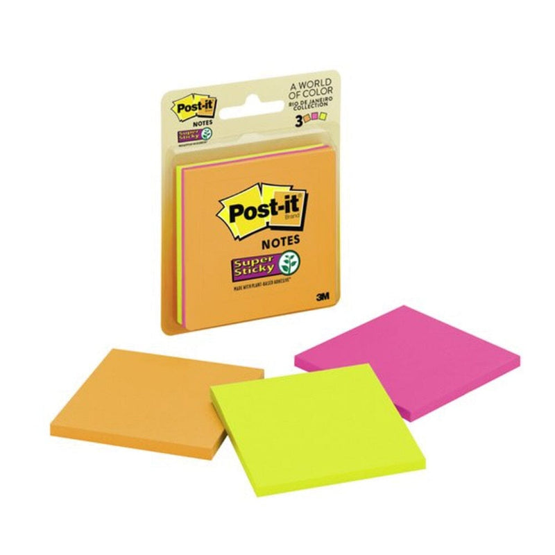 Nota Adhesiva 654 76X76 Mm Super Sticky 135 Hojas POST IT 