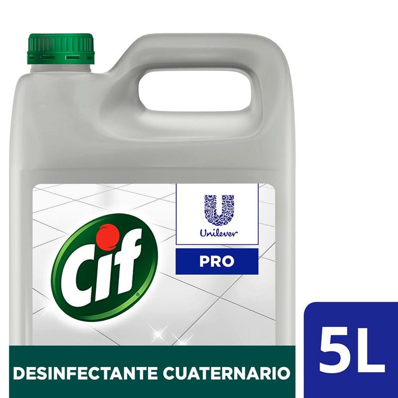 Desinfectante Cuaternario Profesional 5 Lt ASEO Y LIMPIEZA CIF 