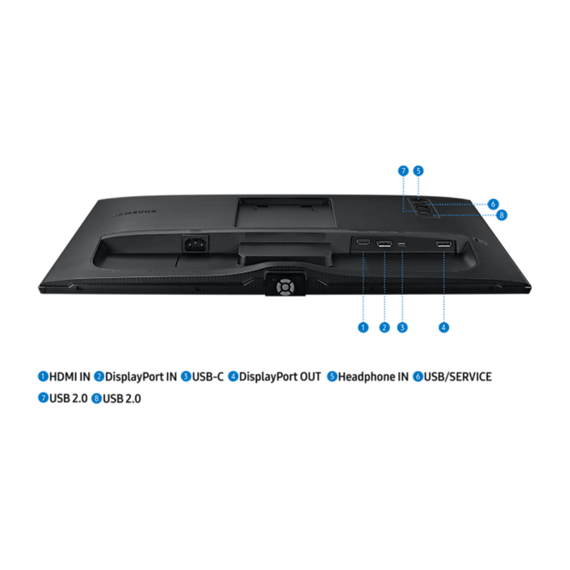 Monitor 24 Qhd Ips Hdmi Usb-C Dp 3Usb SAMSUNG 