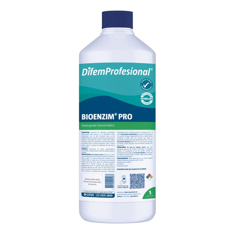 Detergente Trienzimatico 1 Lt DIFEM PROFESIONAL 