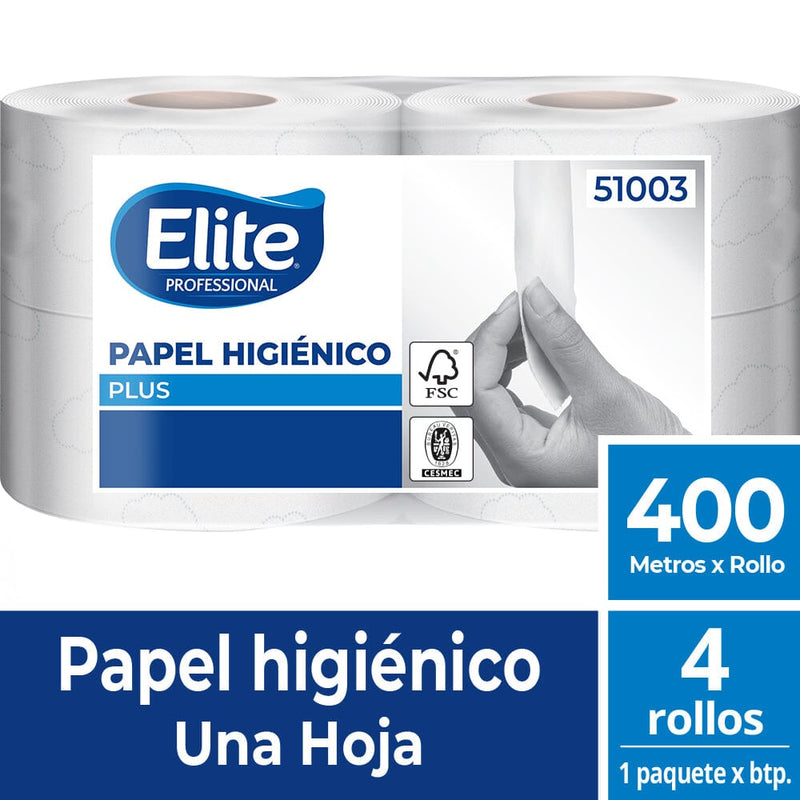 PAPEL HIGIENICO PLUS 400 X 4 Dipy 