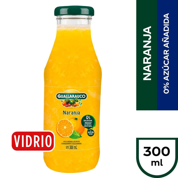 Jugo Nectar Naranja Vidrio 300 Ml GUALLARAUCO 
