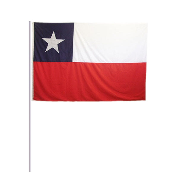 Bandera Chile 60 x 90 Palito 1 Un Cotillón FESTIVITY 