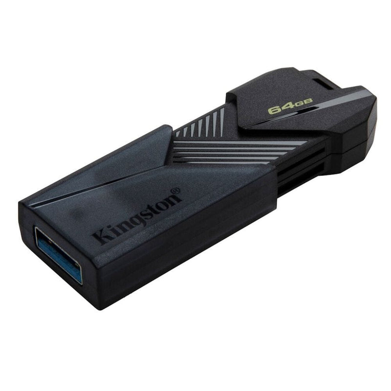 Pendrive Retráctil 64Gb Usb3.2 Ónix Negro KINGSTON 