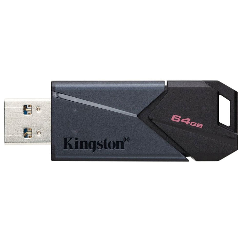 Pendrive Retráctil 64Gb Usb3.2 Ónix Negro KINGSTON 