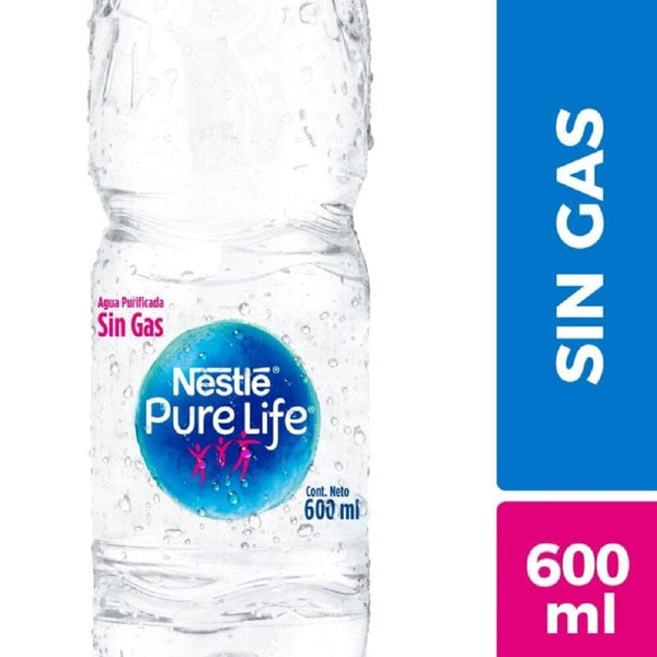 Bebida Agua Purificada Pura Vida Sin Gas 600 Ml NESTLE 