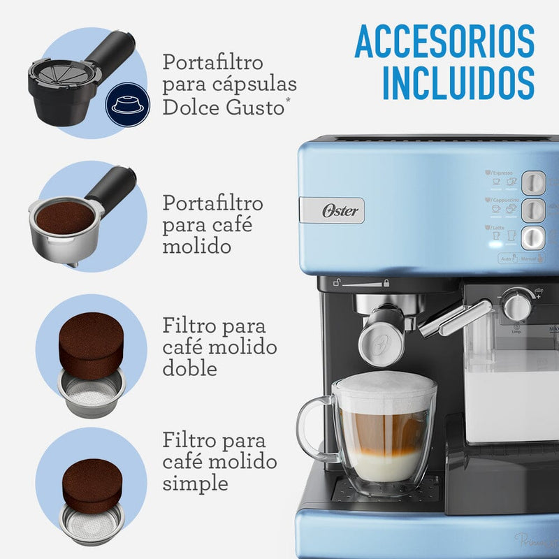 Cafetera Y Capsula Prima Latte Candy OSTER 