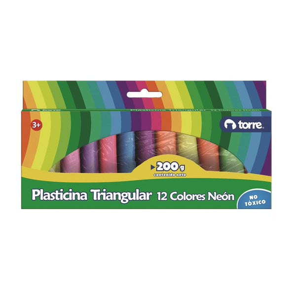 Plasticina Triangular Neon 12 Un TORRE 