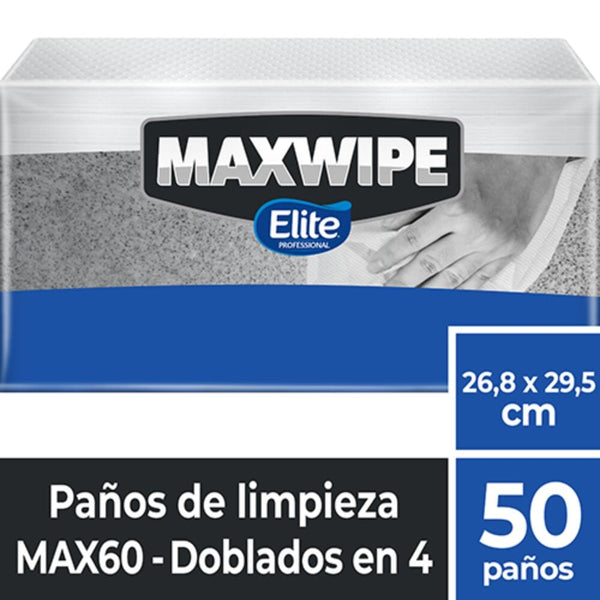 Paño Maxwipe 60 Doblado X 50 Un ASEO Y LIMPIEZA ELITE 