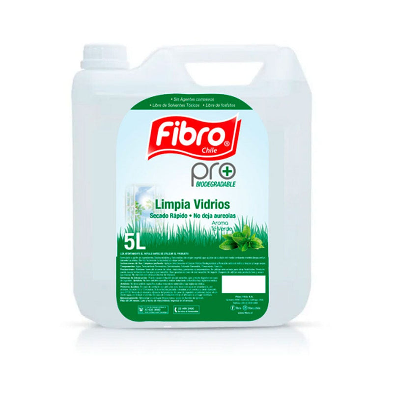 Limpia Vidrios Biodegradable 5 Lt ASEO Y LIMPIEZA FIBRO 