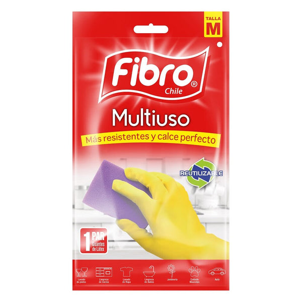 Guante Multiuso Talla M ASEO Y LIMPIEZA FIBRO 