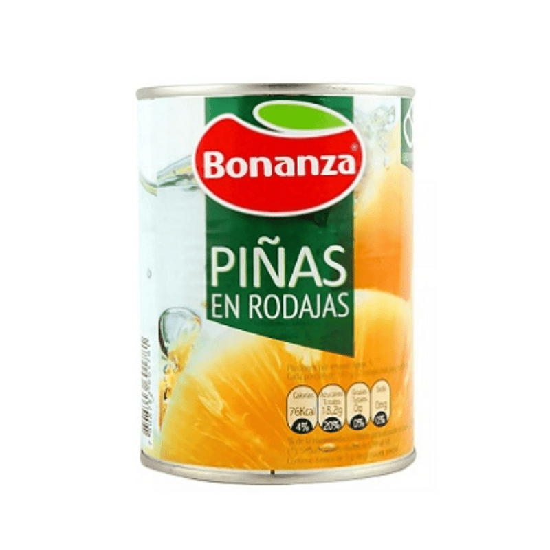 Piñas Rodajas 565 Gr BONANZA 