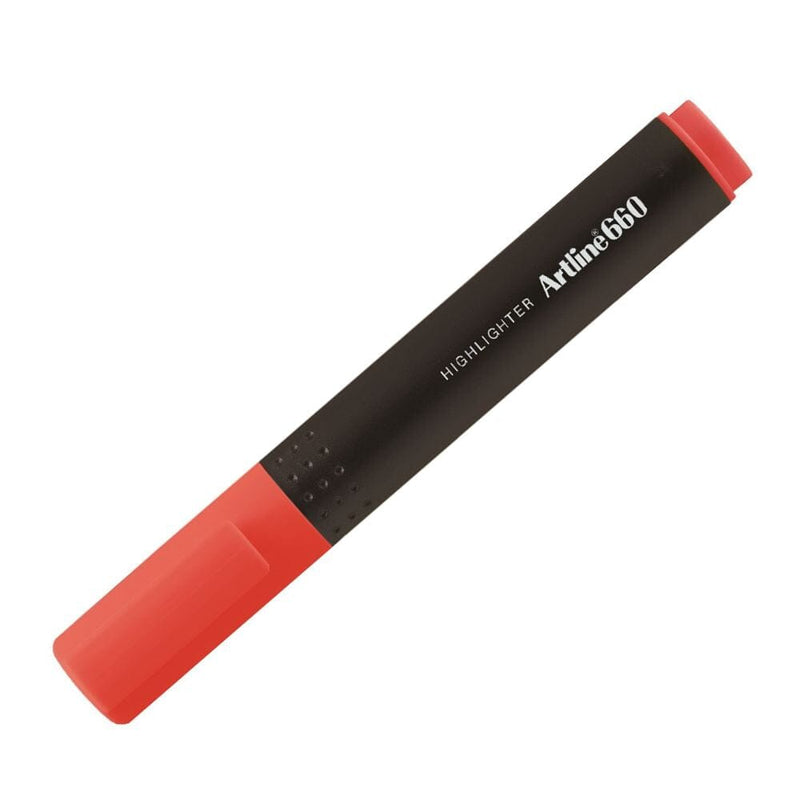 Destacador 660 Biselado 1-4Mm Rojo Fluor OFICINA Y LIBRERIA ARTLINE 