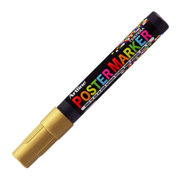 Marcador Poster Marker Tempera 4Mm Dorado OFICINA Y LIBRERIA ARTLINE 