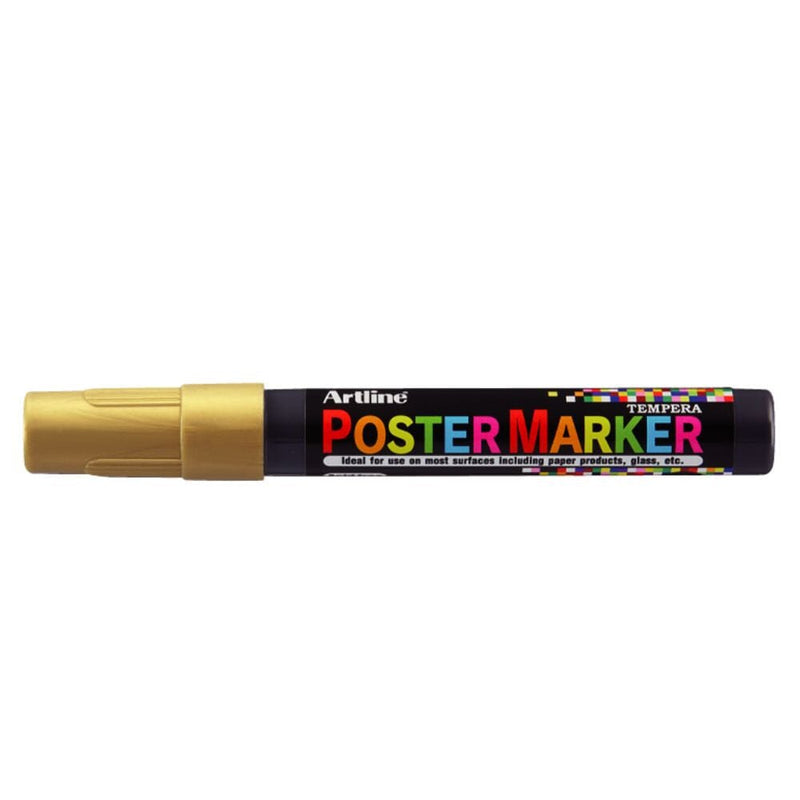 Marcador Poster Marker Tempera 4Mm Dorado ARTLINE 