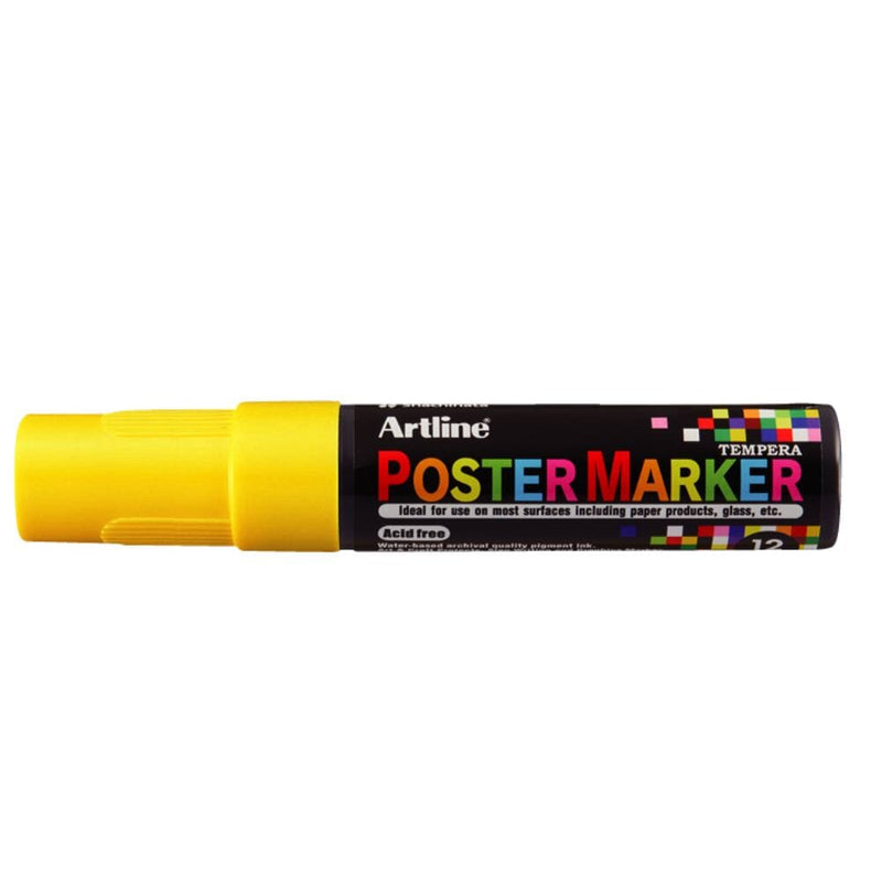 Marcador Poster Marker Tempera 12Mm Amarillo ARTLINE 