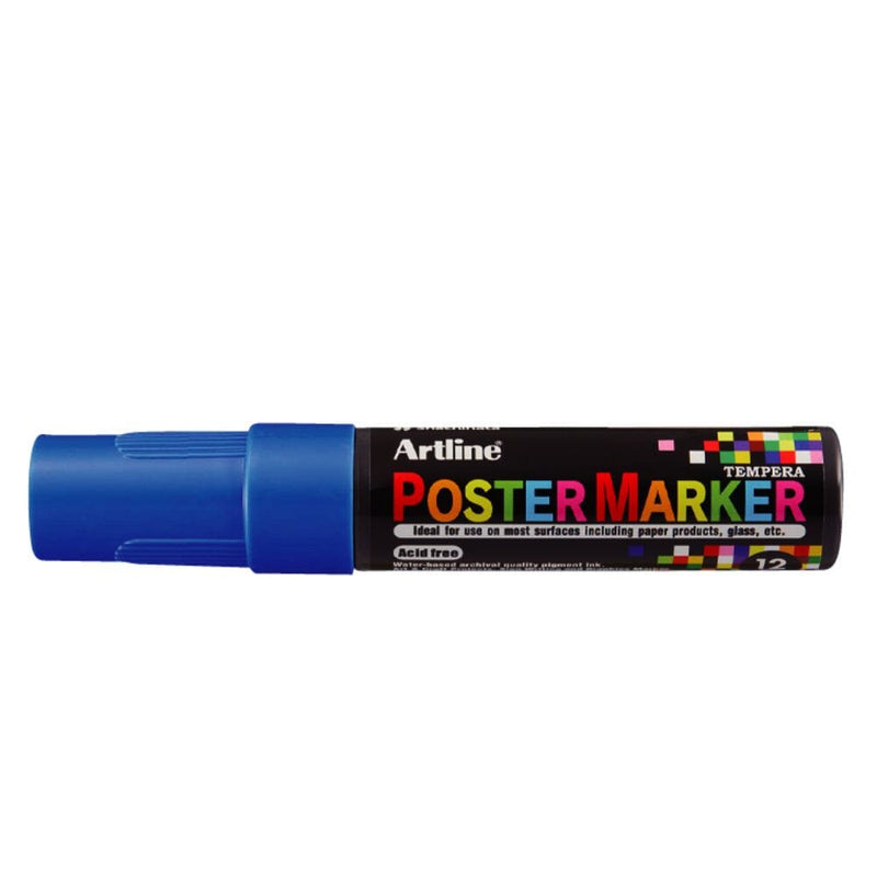 Marcador Poster Marker Tempera 12Mm Azul ARTLINE 