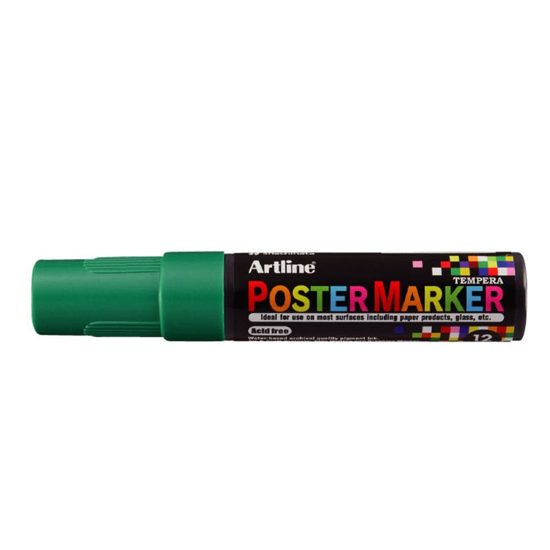 Marcador Poster Marker Tempera 12Mm Verde ARTLINE 