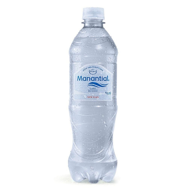 Agua Purificada Sin Gas 600 Ml MANANTIAL 