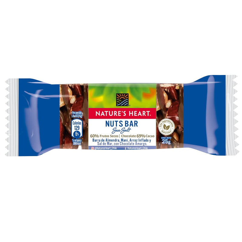 Nuts Bar Sea Salt 25 Gr NATURE'S HEART 