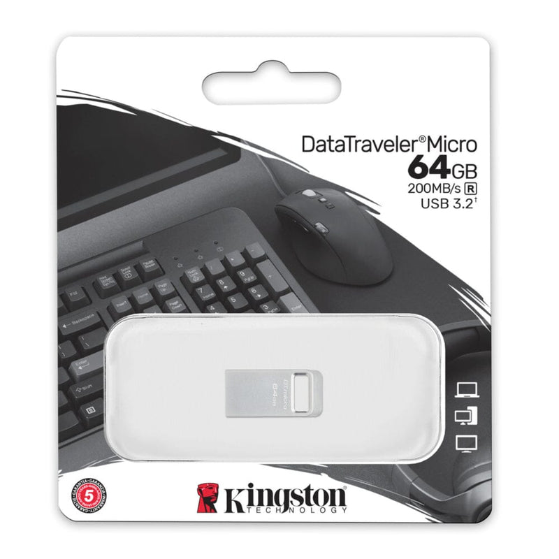 Pendrive Metalico 64Gb Usb3.2 Micro KINGSTON 