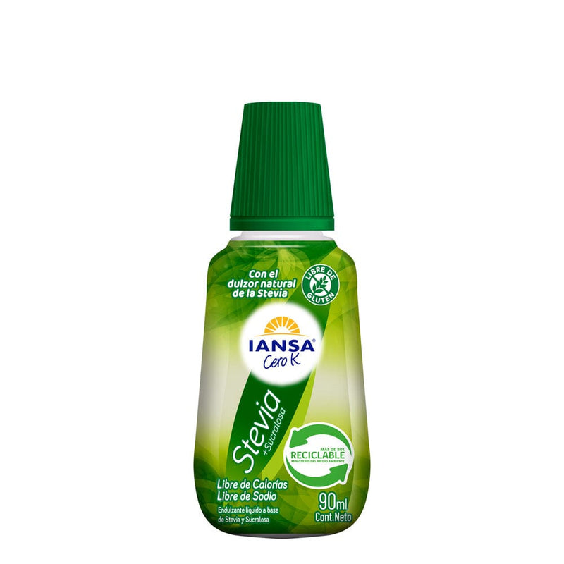 Endulzante Cero K Stevia Sucralosa 90 Ml ALIMENTOS IANSA CERO K 