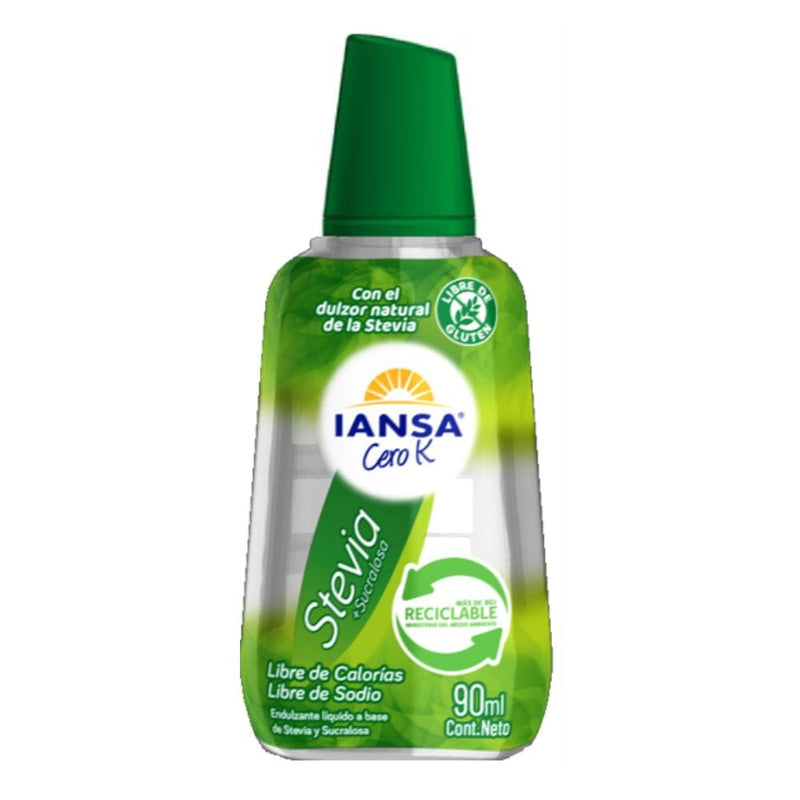 Endulzante Cero K Stevia Sucralosa 90 Ml IANSA CERO K 