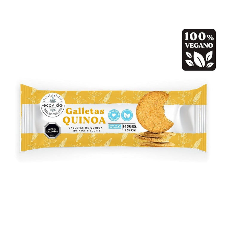 Galleta Sin Azúcar Quinoa Vegano 145 Gr ECOVIDA 