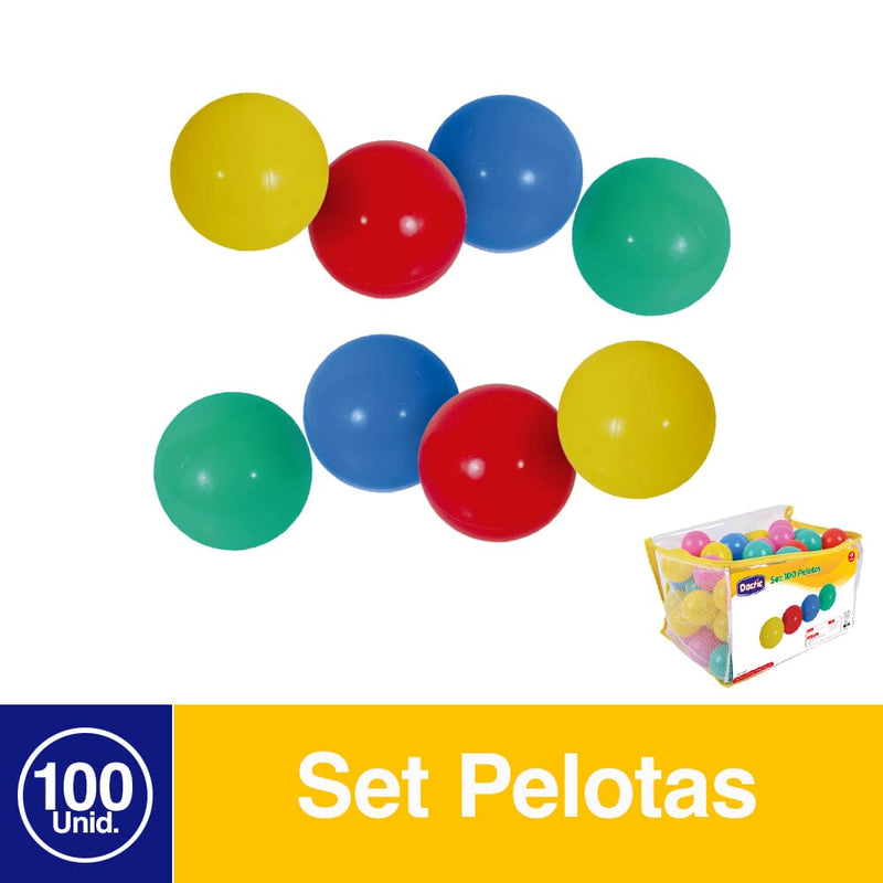 Set Pelotas 6 cm 100 Un OFICINA Y LIBRERÍA DATIC 