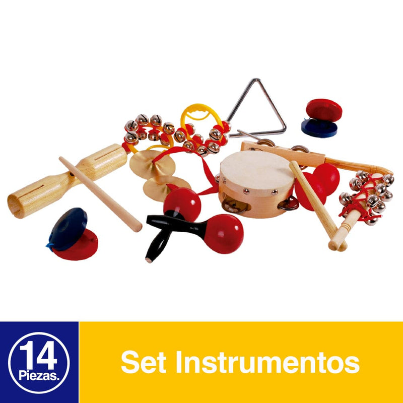 Set Instrumentos De Percusión 14 Un OFICINA Y LIBRERÍA DATIC 