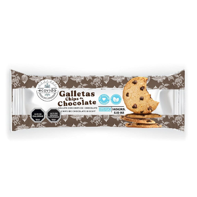 Galleta Sin Azúcar Con Chips Chocolate 145 Gr ALIMENTOS ECOVIDA 