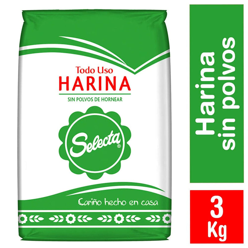 Harina Sin Polvo 3 Kg ALIMENTOS SELECTA 