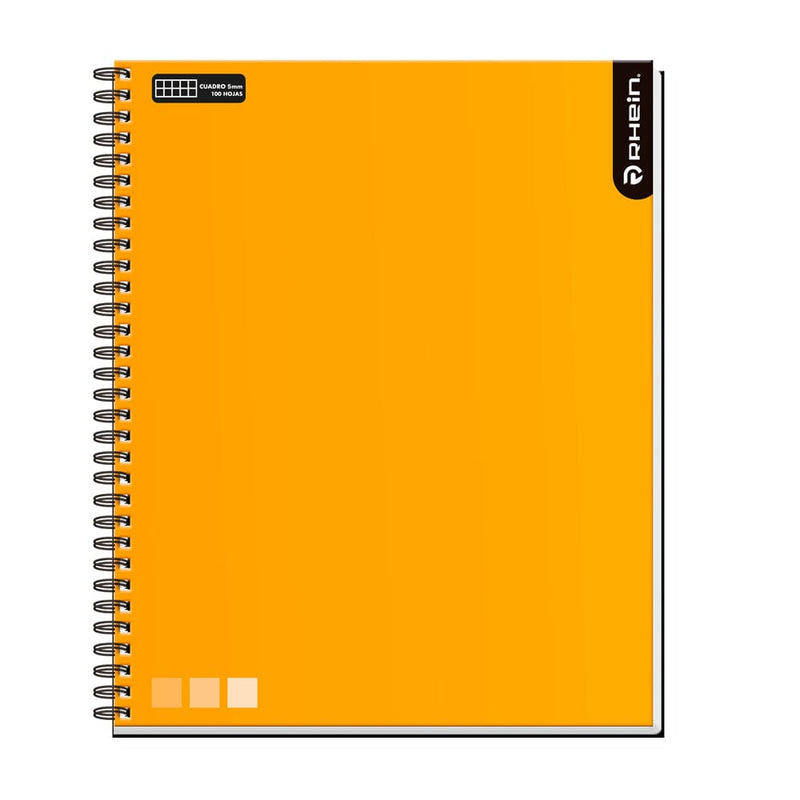 Cuaderno Universitario One Color 5Mm Colores Surtidos 100 Hojas OFICINA Y LIBRERIA RHEIN 