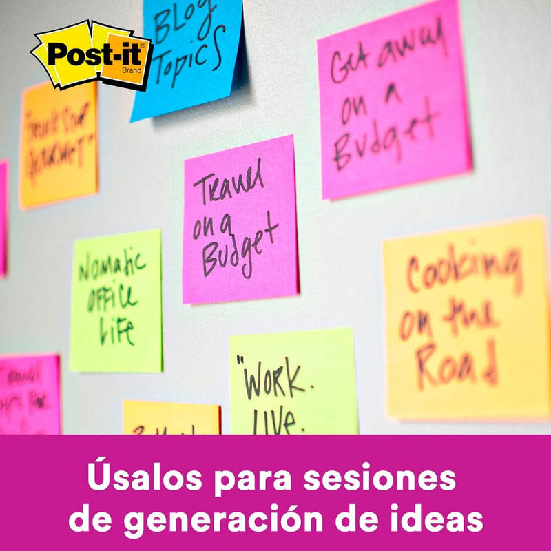 Nota Adhesiva Cubo 270 Hojas 3 Colores Pasión Por Viajar OFICINA Y LIBRERIA POST IT 