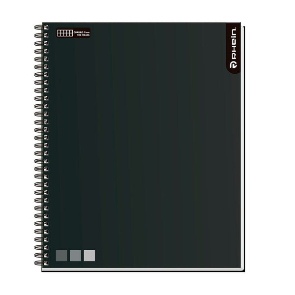 Cuaderno Universitario One Color 7Mm Negro 100Hojas OFICINA Y LIBRERIA RHEIN 