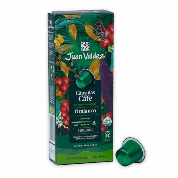 Cápsula De Café Tipo Nespresso Orgánico Intensidad Fuerte X 8 Un ALIMENTOS JUAN VALDEZ 
