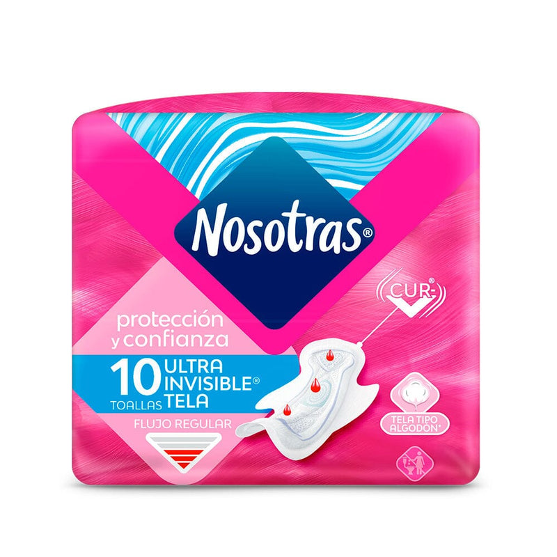 Toalla Ultra Invisible Con Alas Tela Suave 10 Un CUIDADO PERSONAL NOSOTRAS 